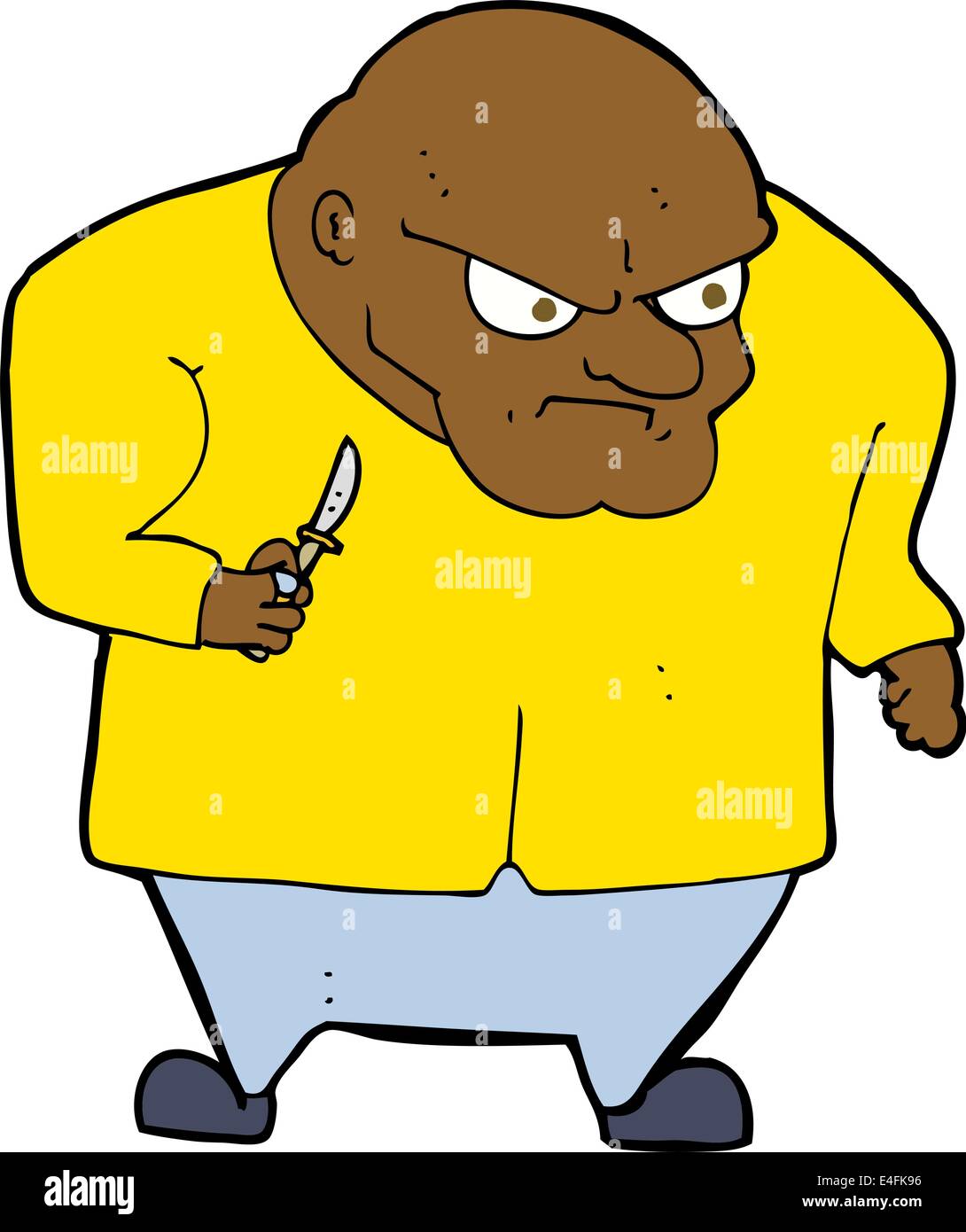 Cartoon uomo malvagio Illustrazione Vettoriale