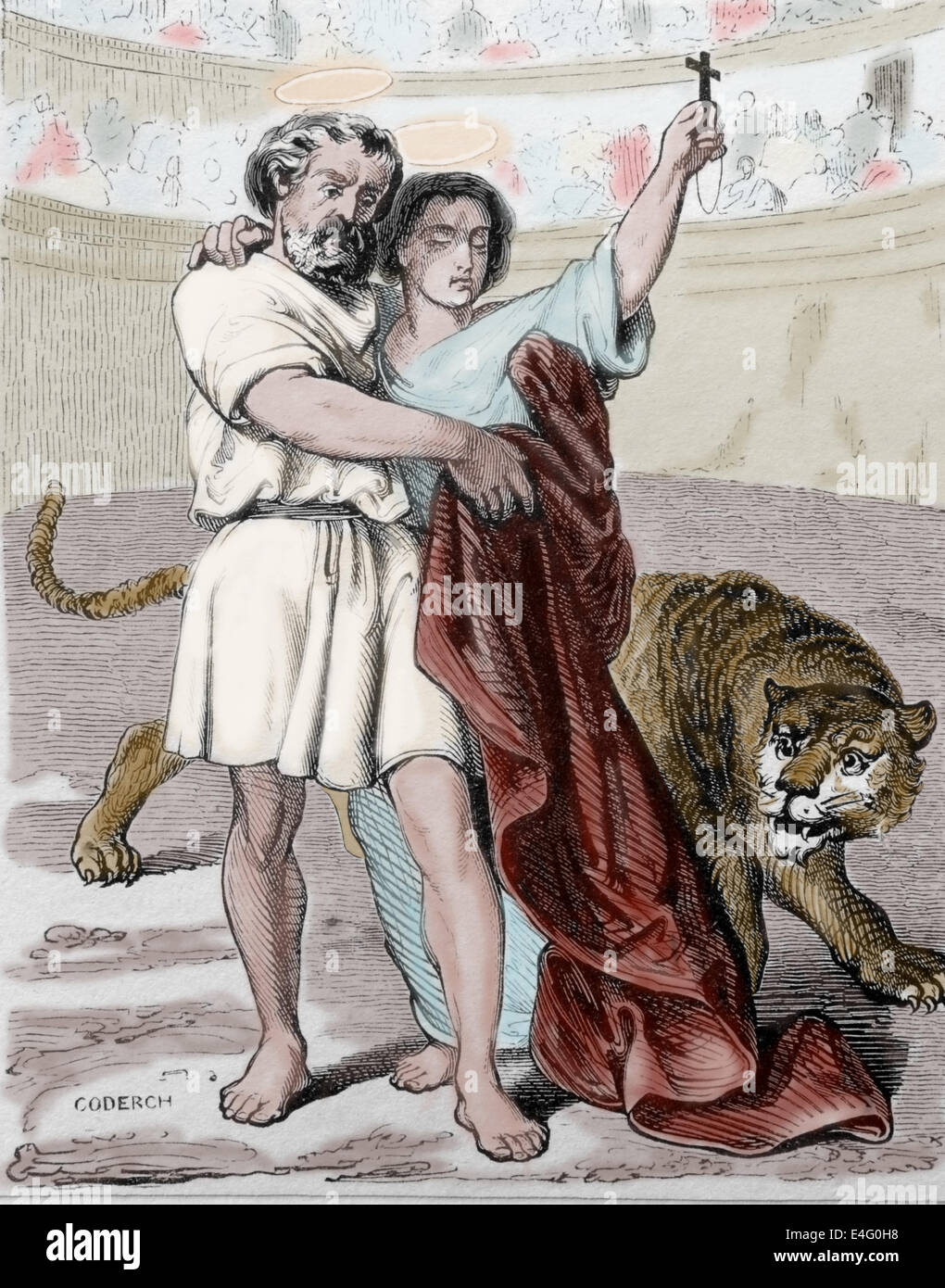 Santa Martire Sotto Le Persecuzioni Di Diocleziano Persecuzione del cristianesimo immagini e fotografie stock ad alta
