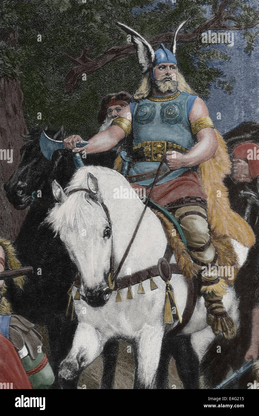 Vercingetorige (82-46 a.C.). Capotribù della tribù Arveni. Ha unito i Galli in rivolta contro le forze di romana durante la guerra gallica. Foto Stock