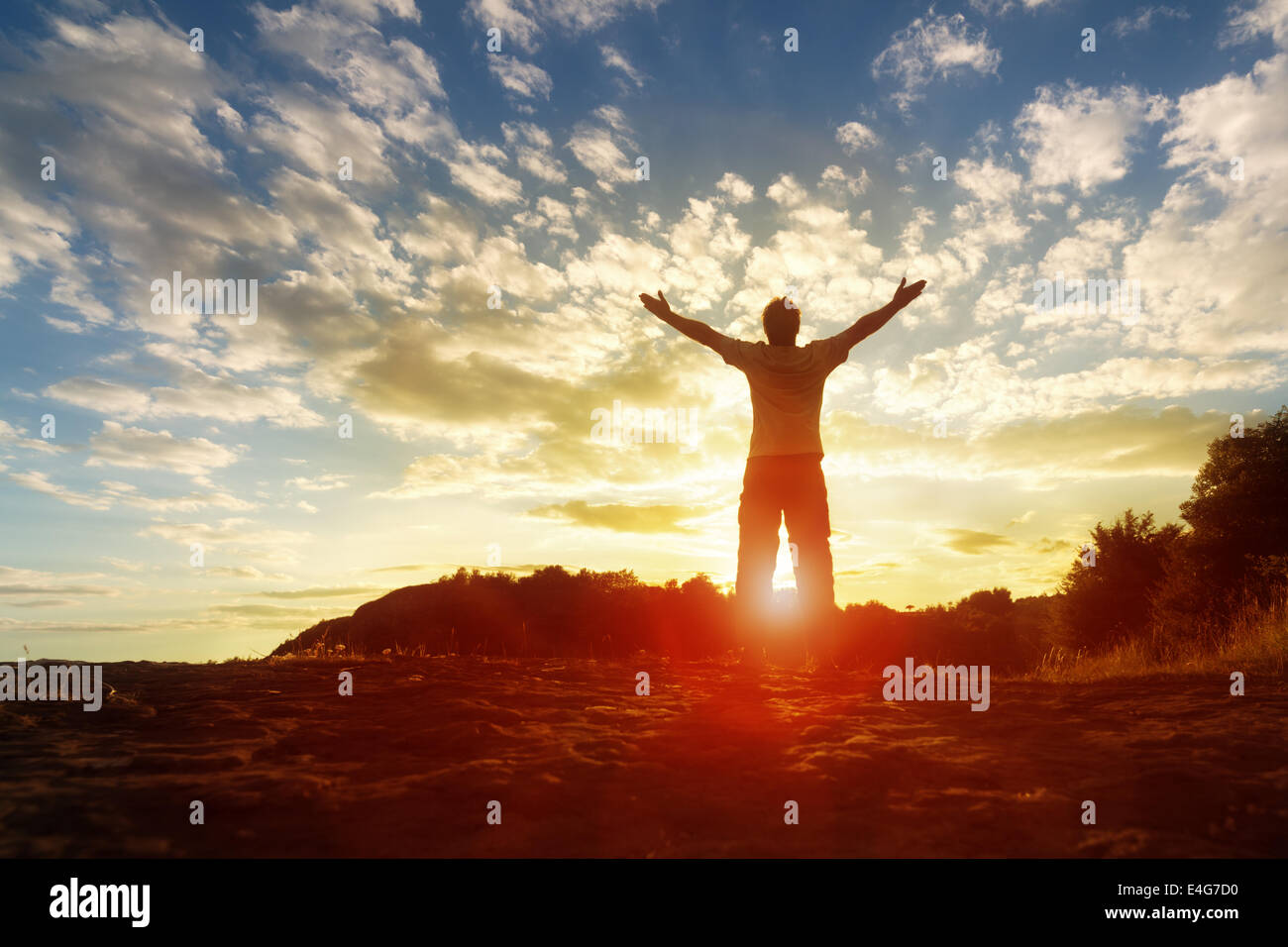 Adorazione e lode Foto Stock