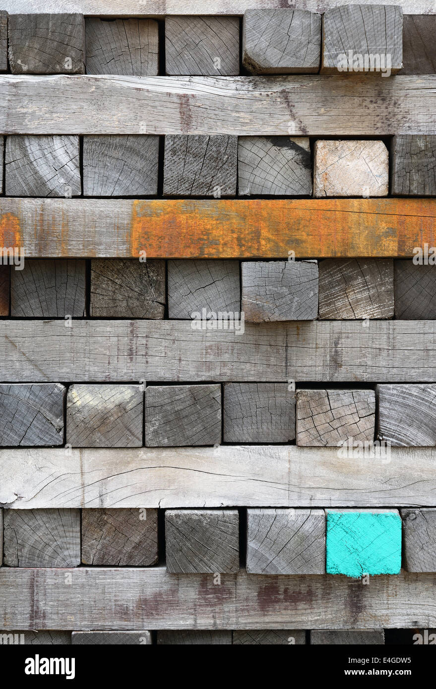 Dettaglio del legno vecchio plance superficie, sfondo texture Foto Stock