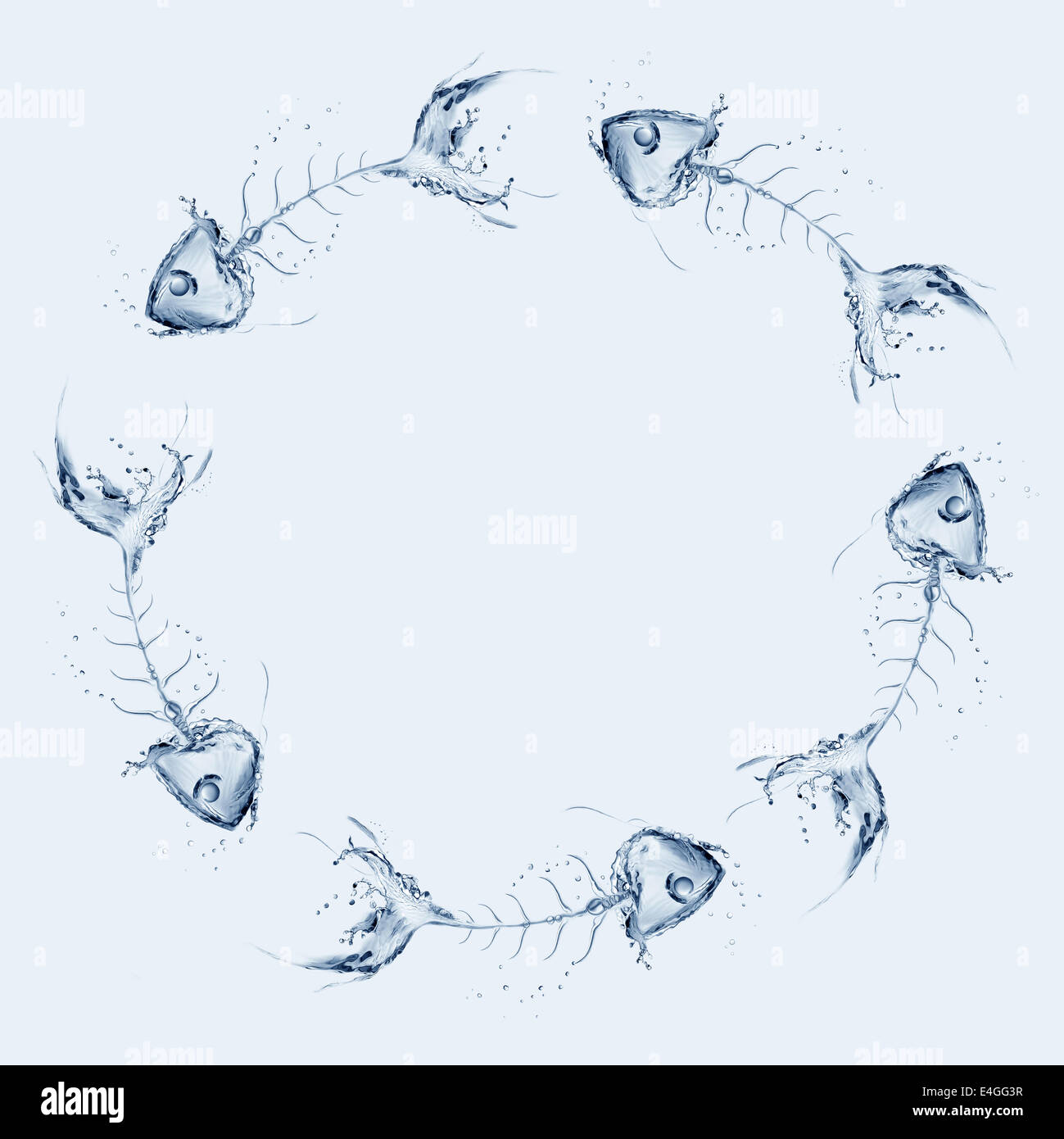 Acqua catena Fishbone Foto Stock