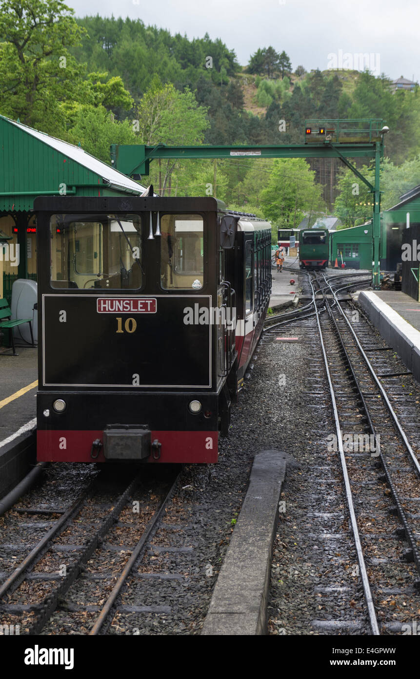 Snowdon Mountain Railway, Llanberis, Gwynedd Foto Stock