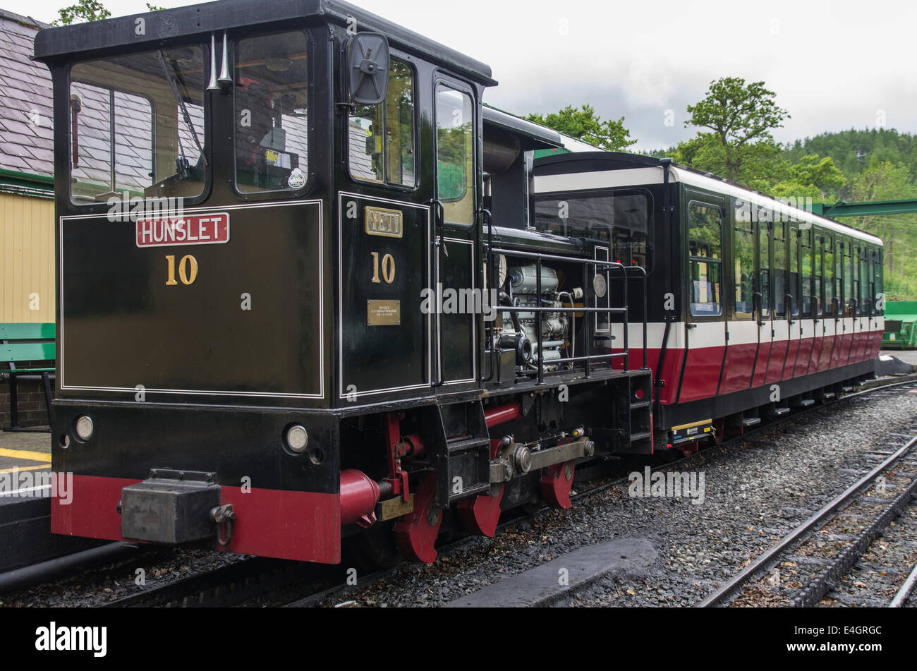 Snowdon Mountain Railway, Llanberis, Gwynedd Foto Stock