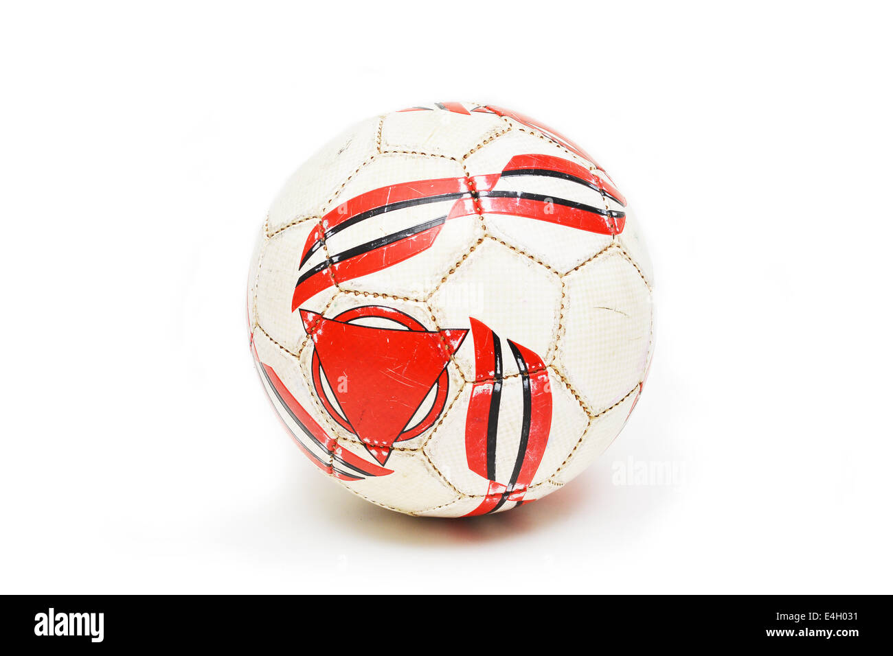 Utilizzate il futsal la palla con un triangolo rosso marcatura Foto Stock