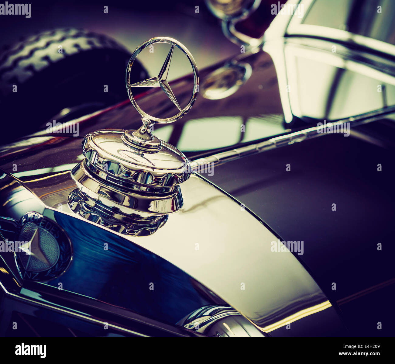 Targhetta Stella Mercedes Nero - Originale, Per Cofano Auto - Foto 2