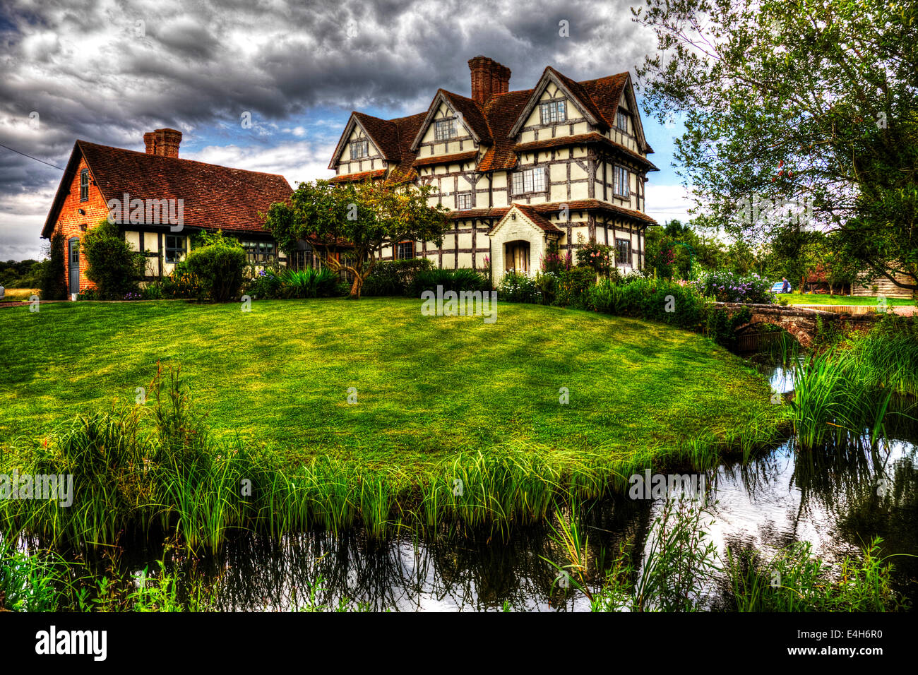 16esimo secolo colombaia a MOAT FARM dormston WORCESTERSHIRE REGNO UNITO Inghilterra la facciata esterna house home, grado 2* elencati moated agriturismo Foto Stock