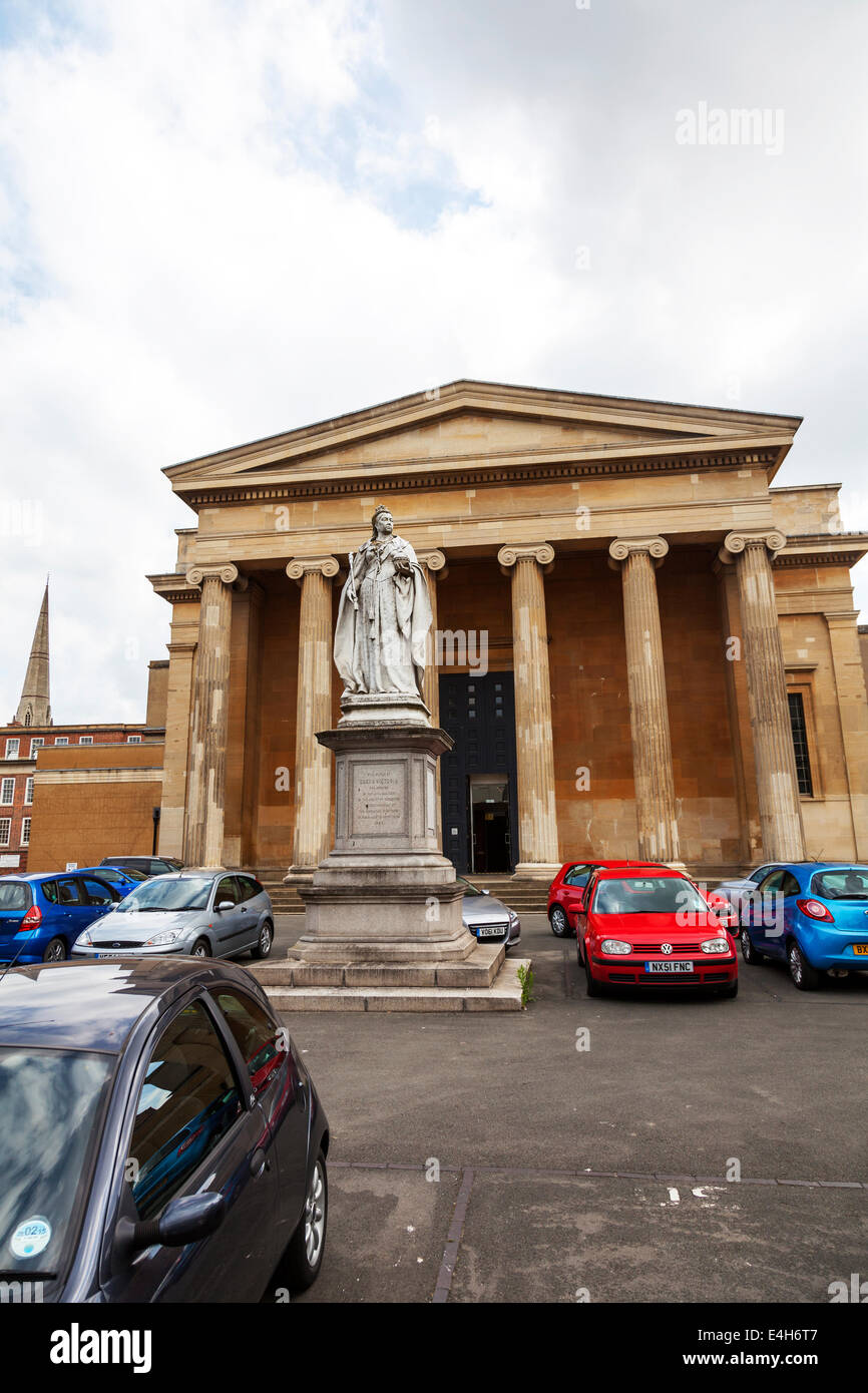 Worcester Crown e & county court house edificio spirehall foregate street al di fuori della facciata anteriore di ingresso Foto Stock