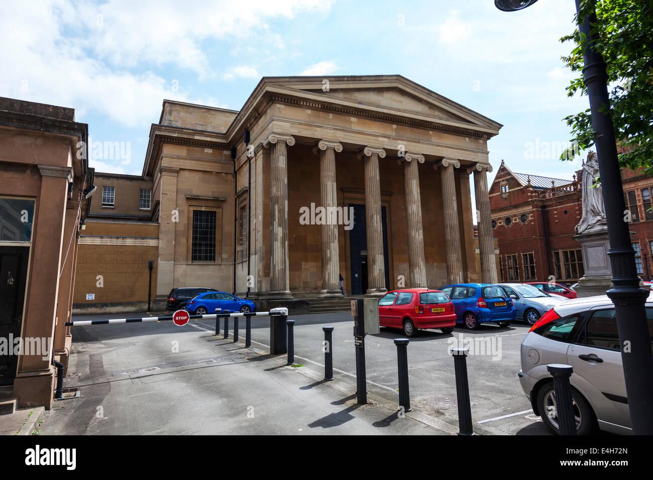 Worcester Crown e & county court house edificio spirehall foregate street al di fuori della facciata anteriore di ingresso Foto Stock