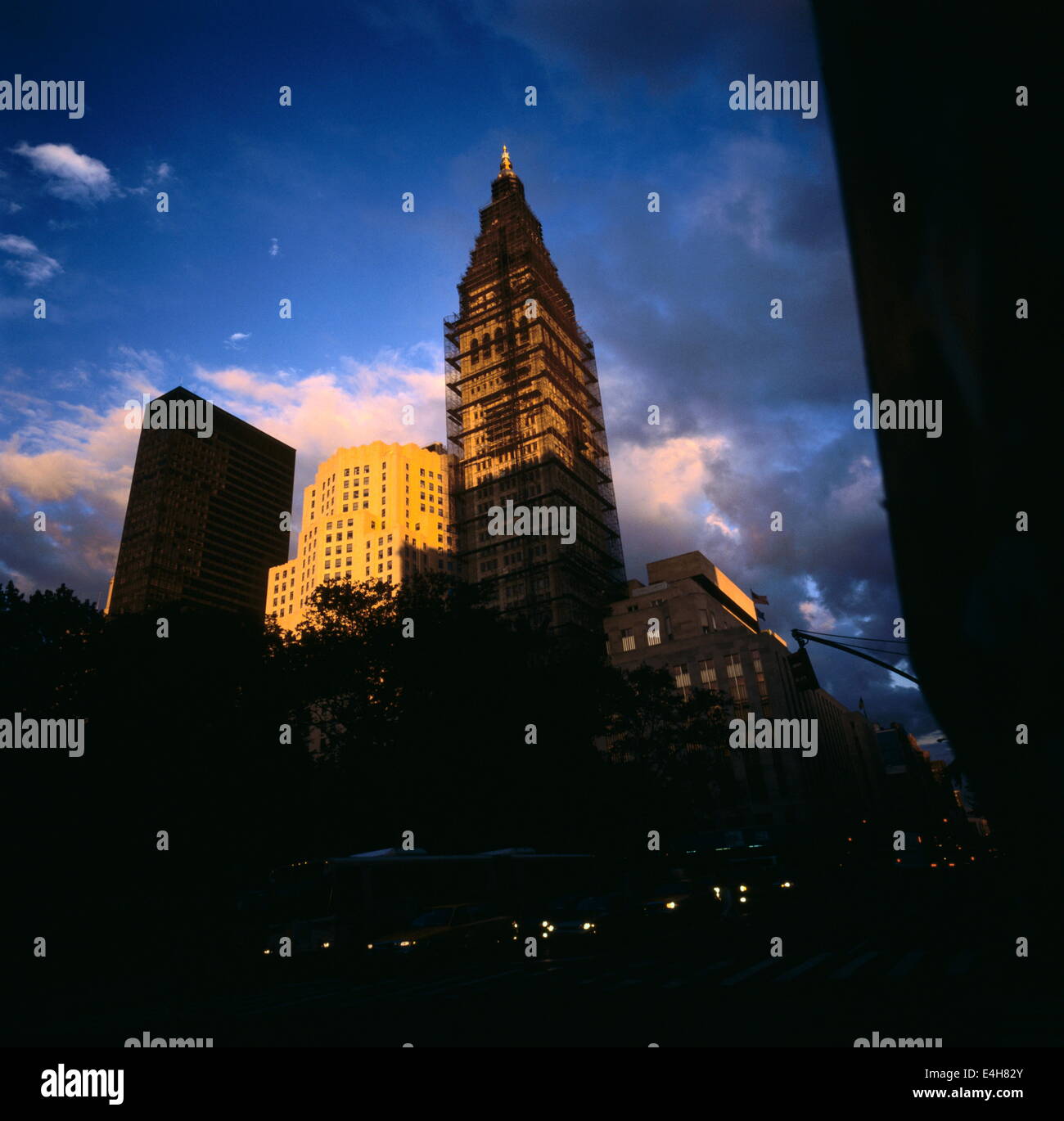 AJAXNETPHOTO. NEW YORK CITY, NY, Stati Uniti d'America.-PROGETTO DI RESTAURO-700FT METROPOLITAN LIFE INSURANCE CO. Edificio. Foto:JONATHAN EASTLANAD/AJAX Foto Stock