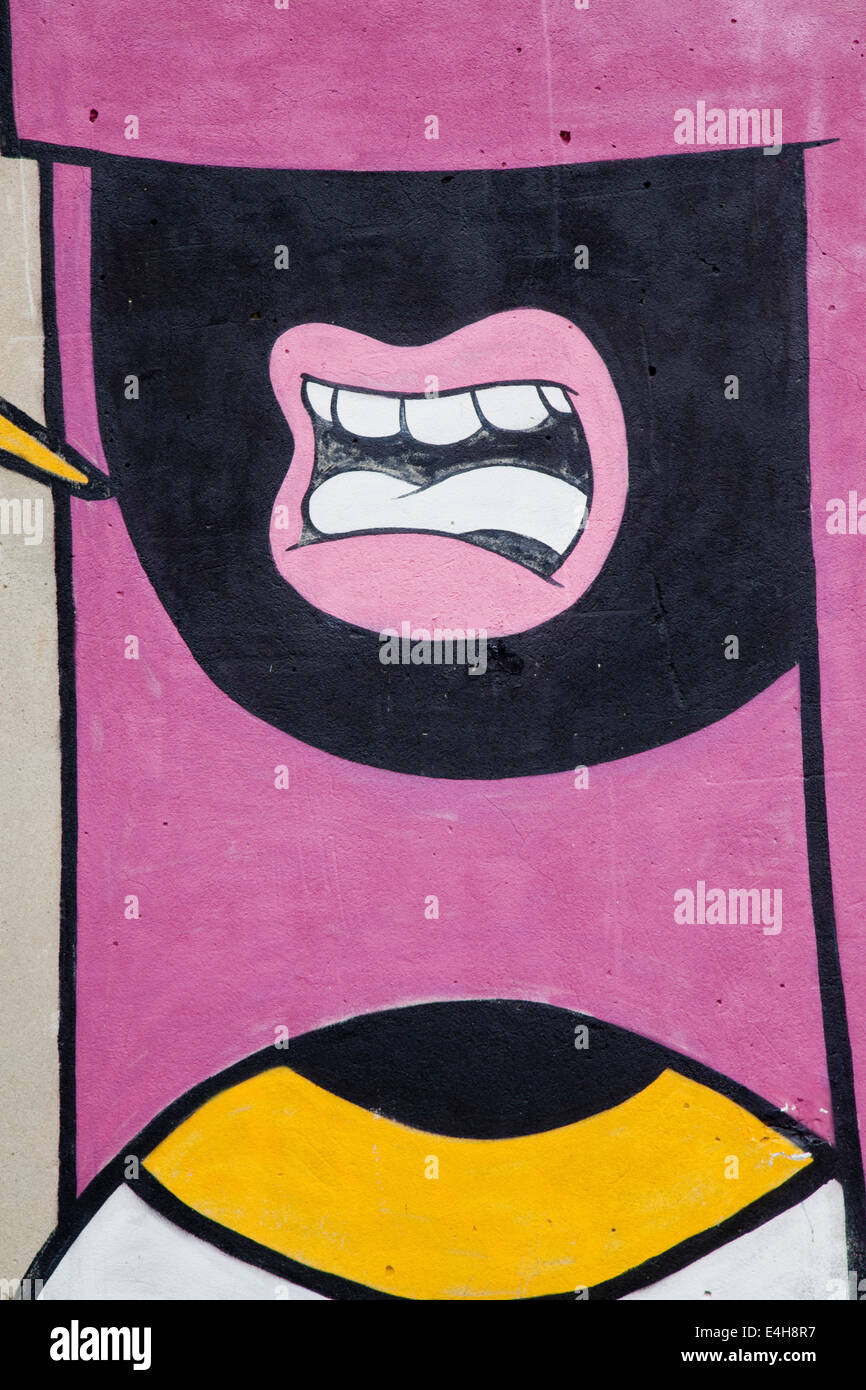 Street Art, Spazio LX, Lisbona Foto Stock