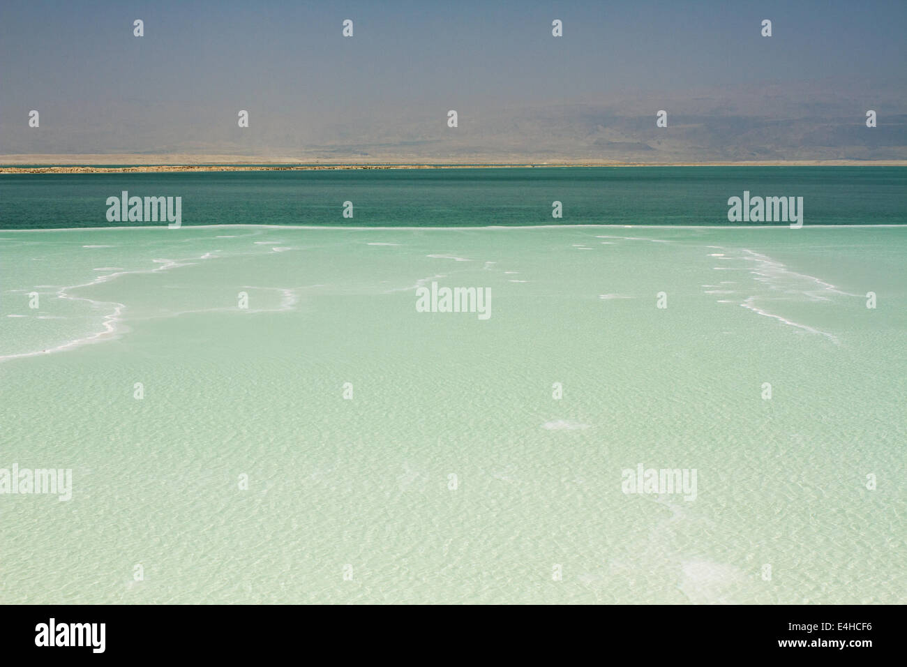 Bellissime foto di costa del Mar Morto , Israele . Foto Stock