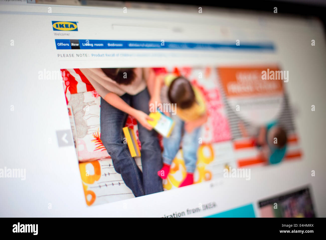 Sito web IKEA Foto Stock