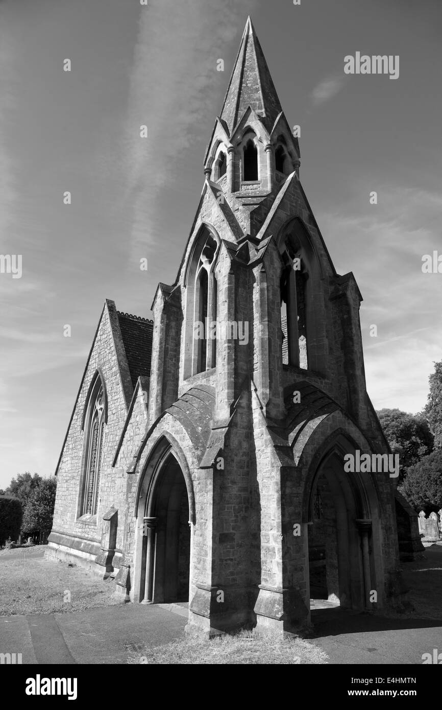 Milton Road cappella del cimitero, Weston Super Mare, Inghilterra Foto Stock
