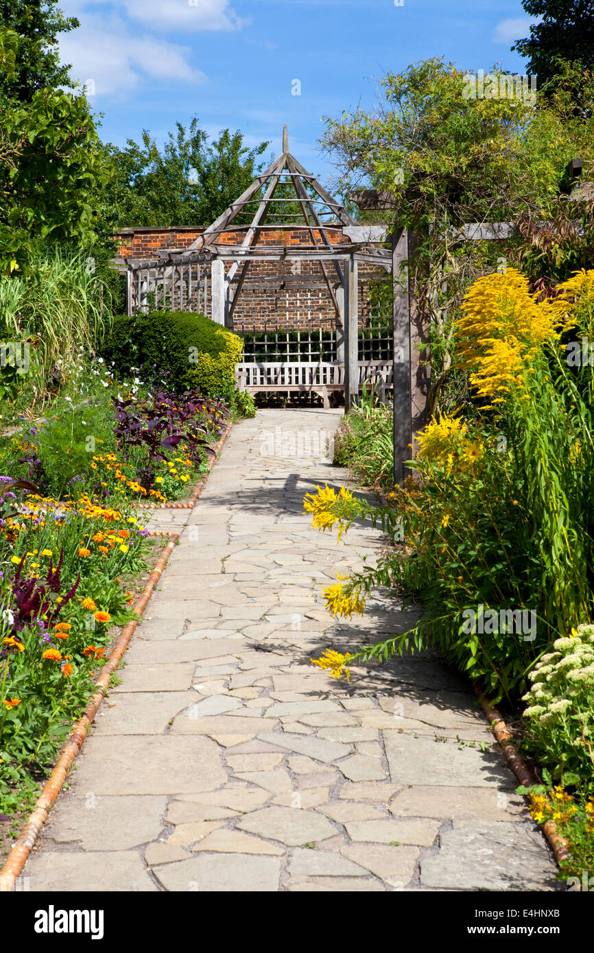 Il bellissimo giardino murato nel Brockwell Park, Brixton. Foto Stock