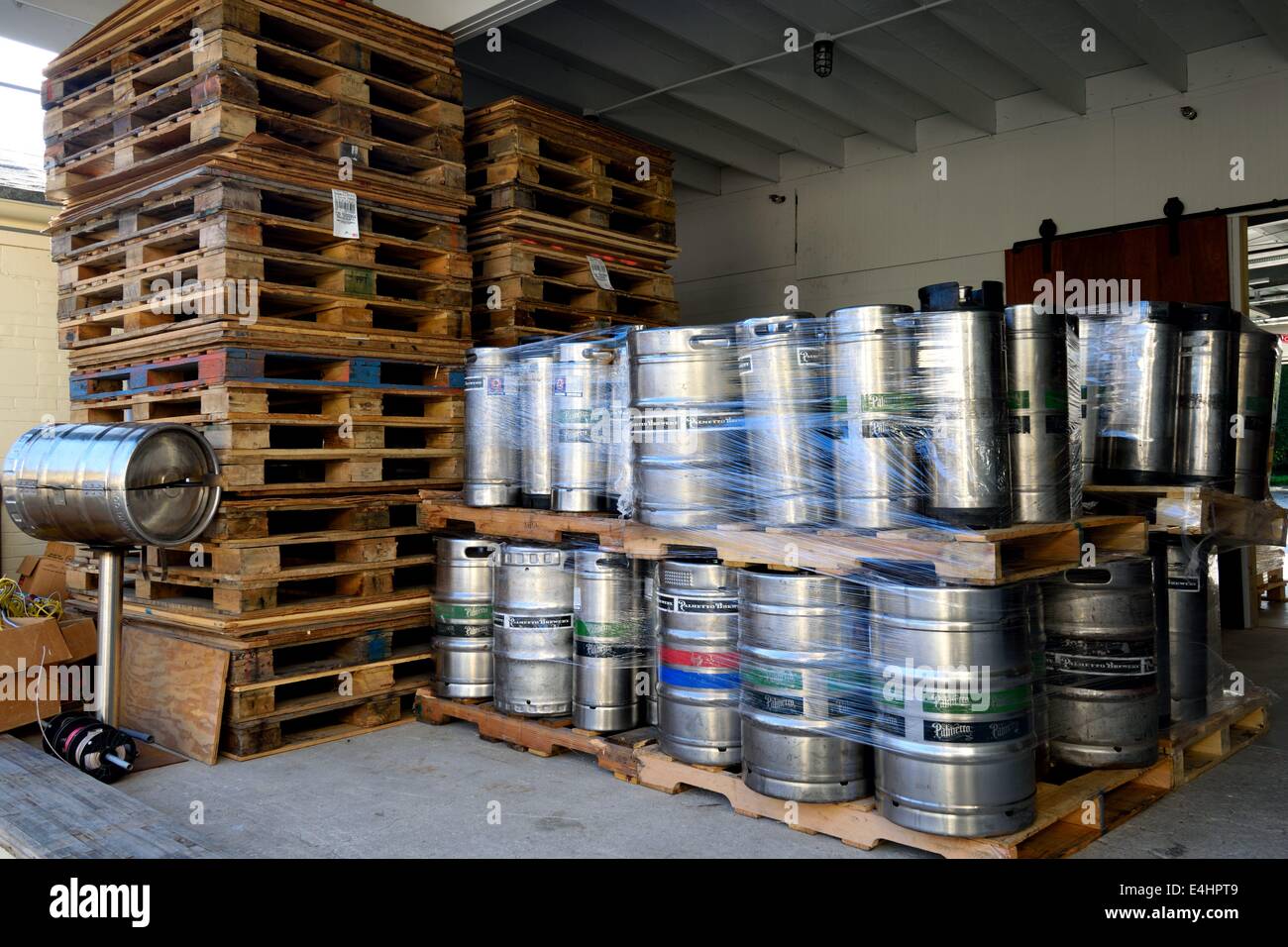 Micro-Brewery Banchina di carico Foto Stock