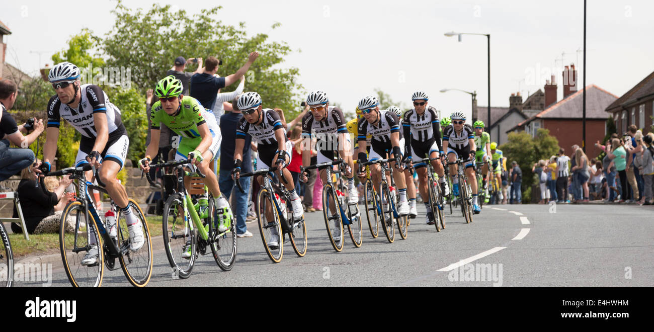 Tour de France 2014 Stadio 2, Harrogate, Yorkshire Foto Stock