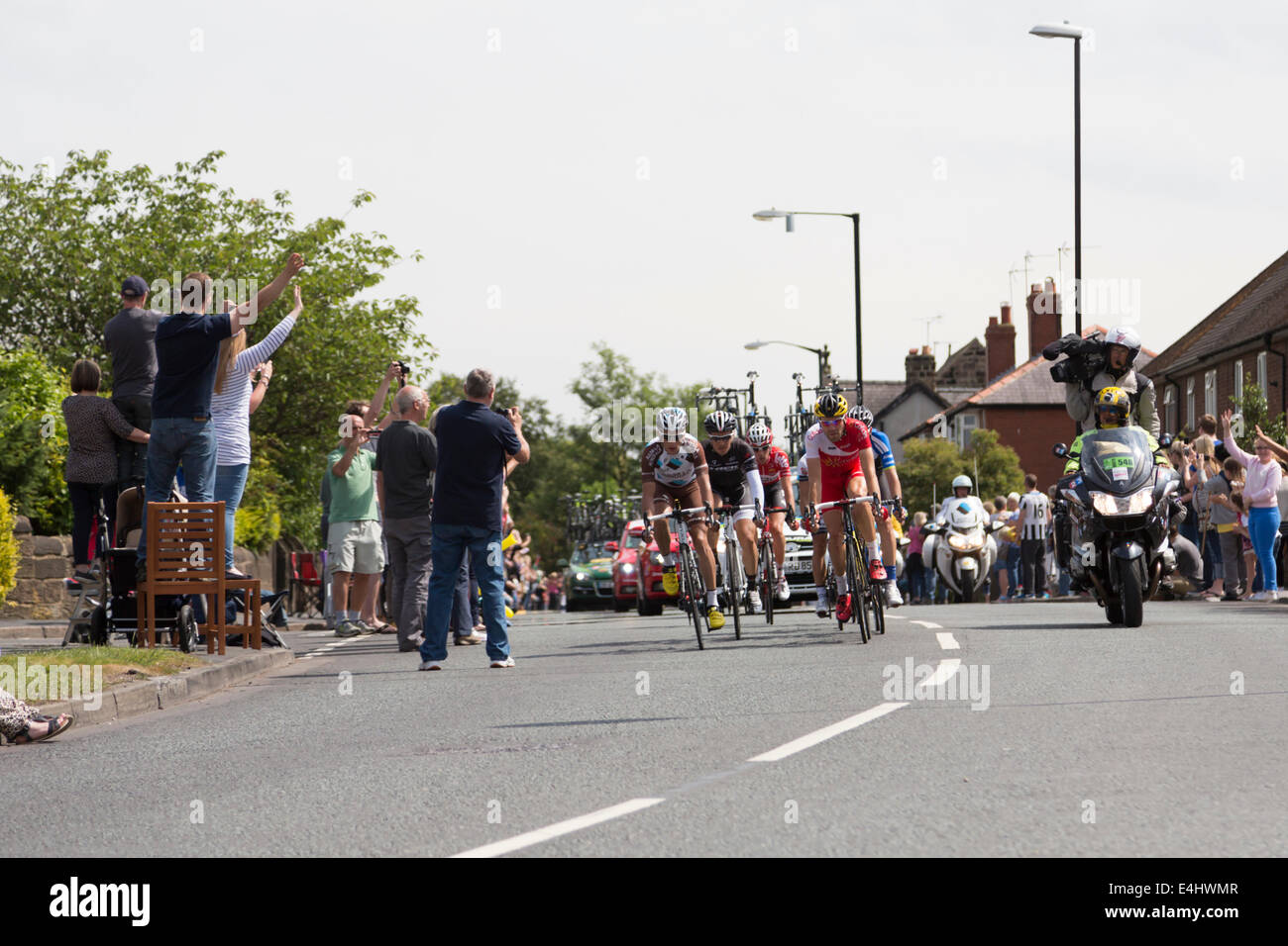 Tour de France 2014 Stadio 2, Harrogate, Yorkshire Foto Stock