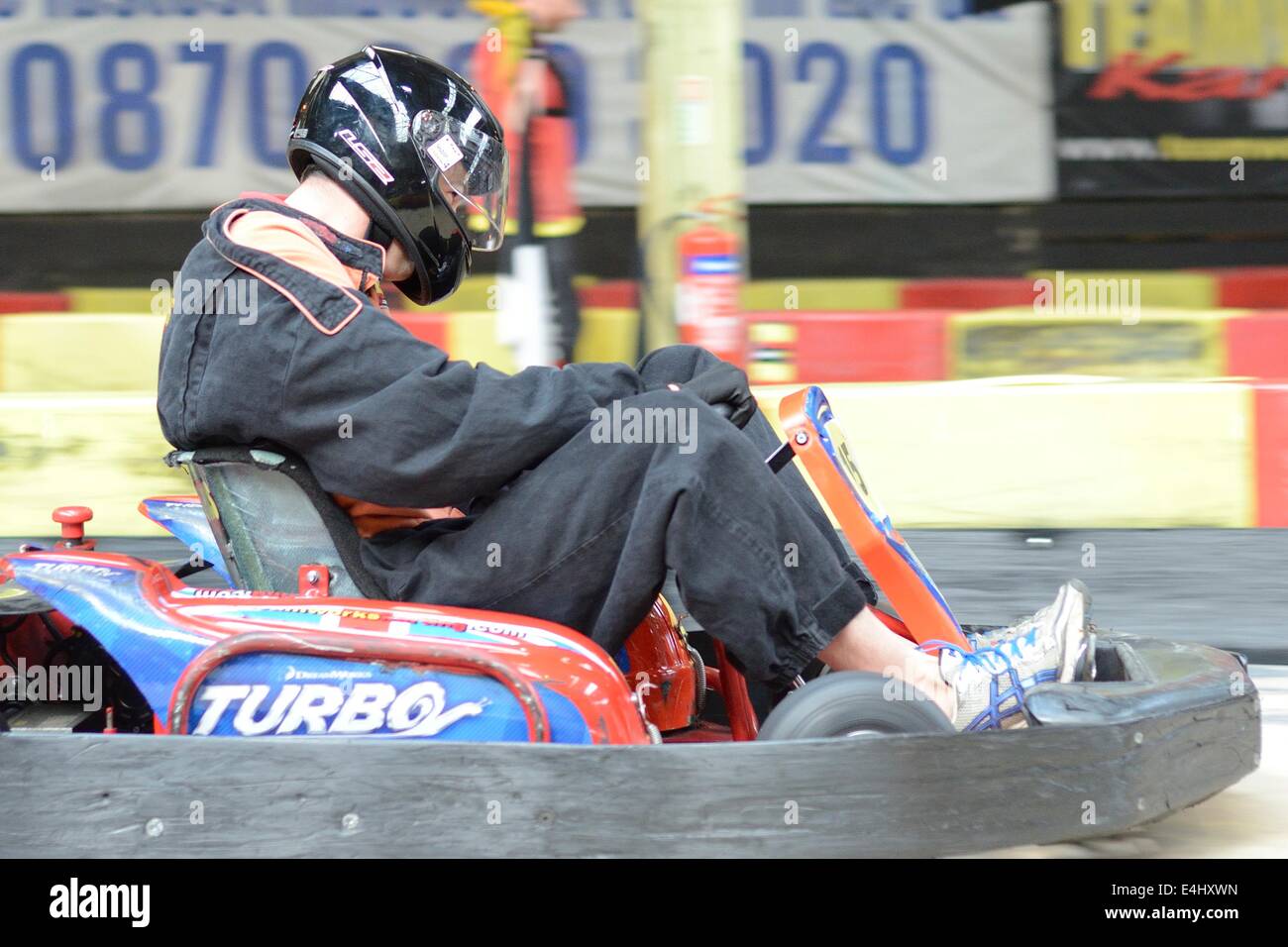 Teamworks Go karting Birmingham Foto Stock