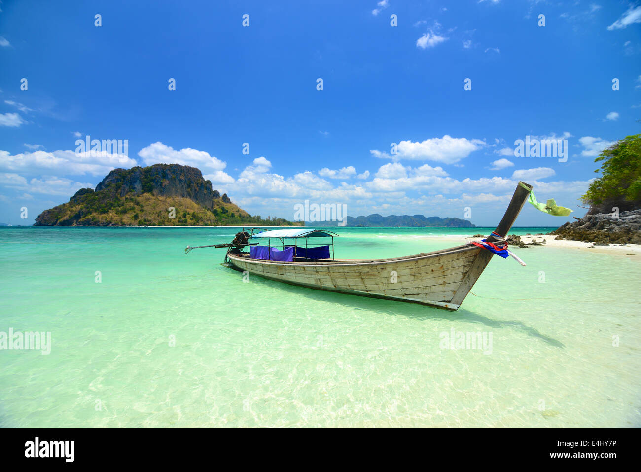 Tropical Beach, Kho Poda in Krabi Thailandia Foto Stock