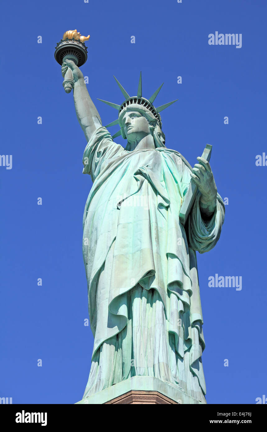 Statua della Libertà di New York City, Stati Uniti d'America Foto Stock