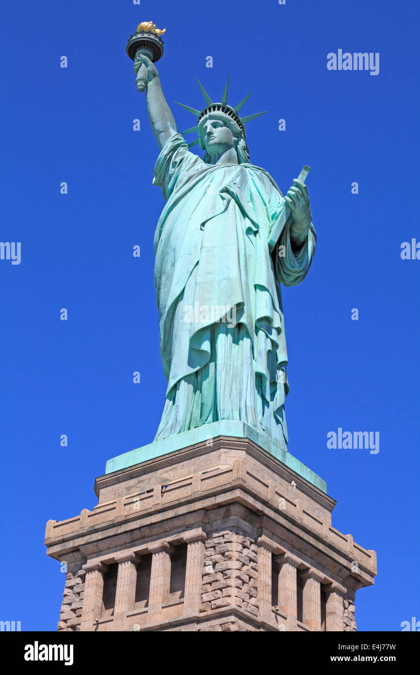 Statua della Libertà di New York City, Stati Uniti d'America Foto Stock