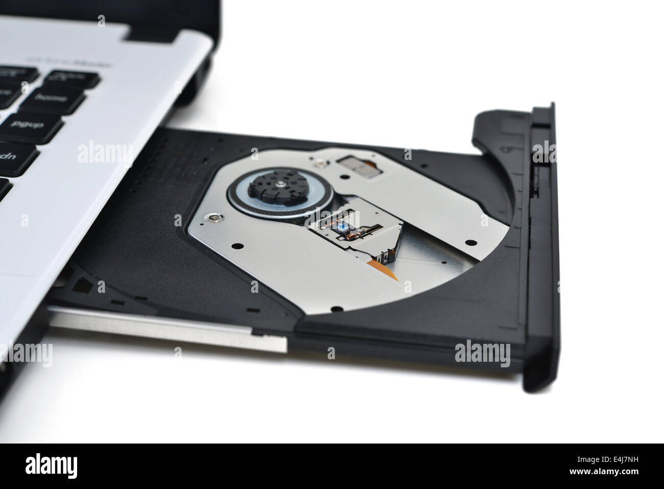 Unità DVD nel computer portatile Foto Stock