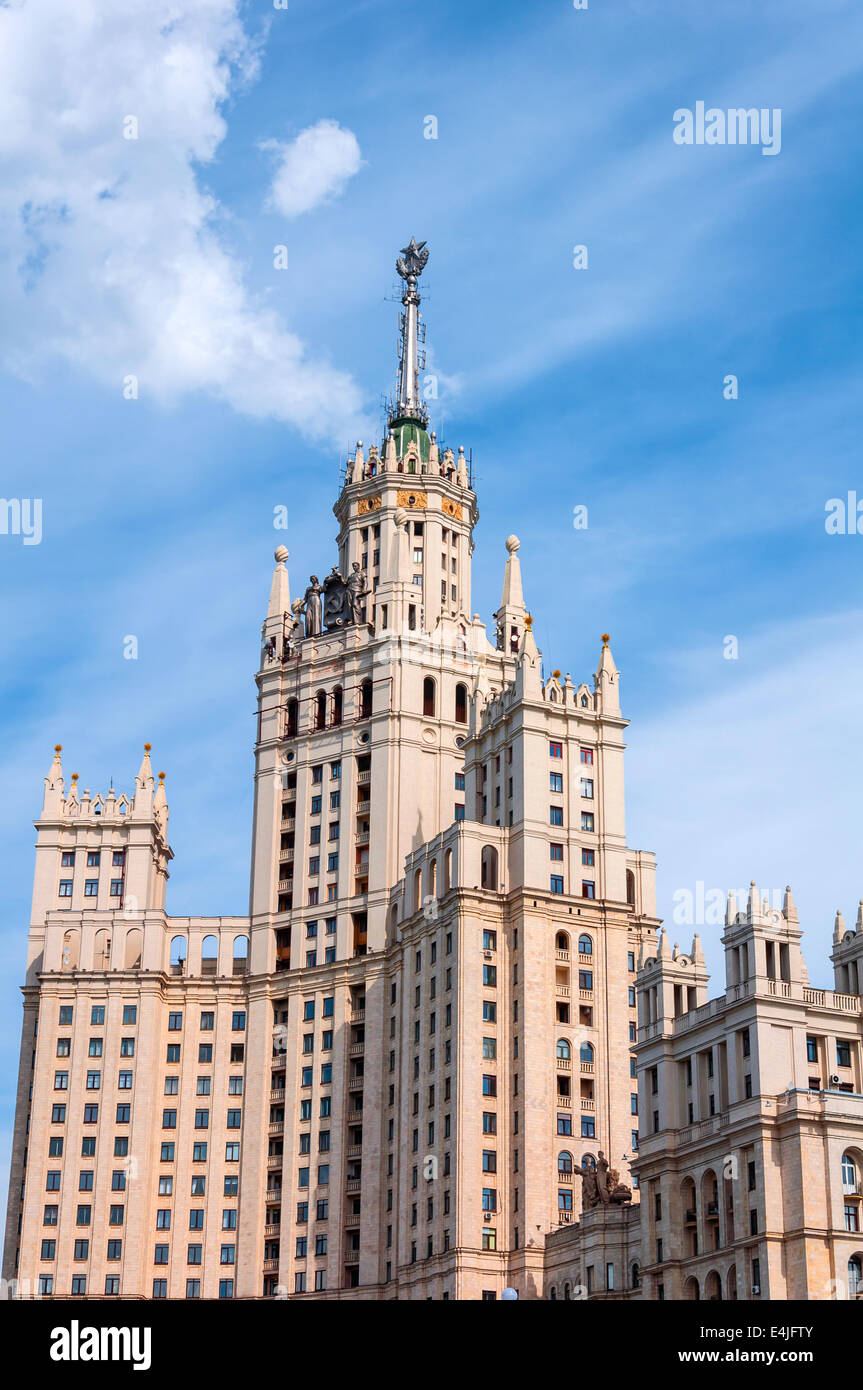 Stalin grattacielo sul lungomare a Mosca, Russia Foto Stock