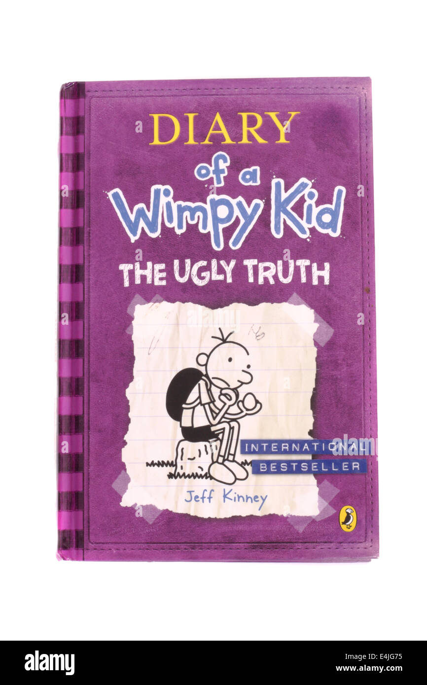 Il libro per bambini Diario di un Wimpy Kid - il brutto verità da Jeff Kinney Foto Stock