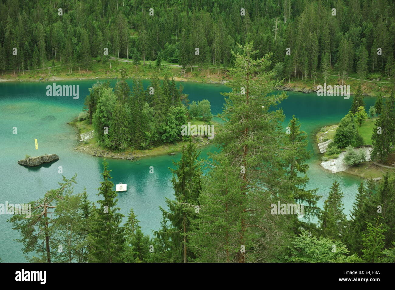 Caumasee bei Flims, Schweiz. Foto Stock