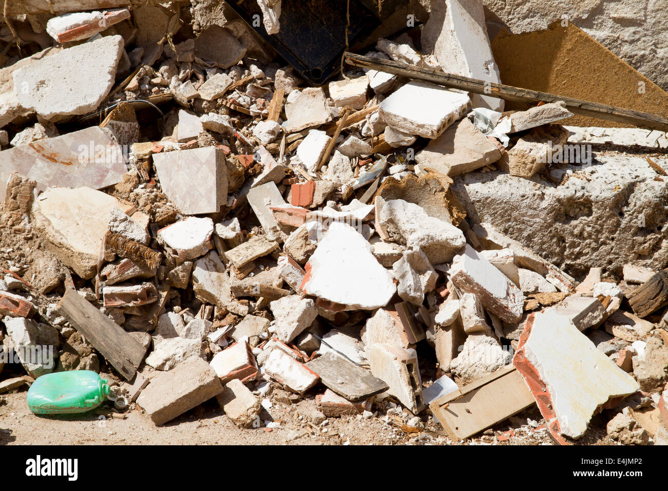 Casa di demolizione, rovine, Brihuega, Spagna Foto Stock