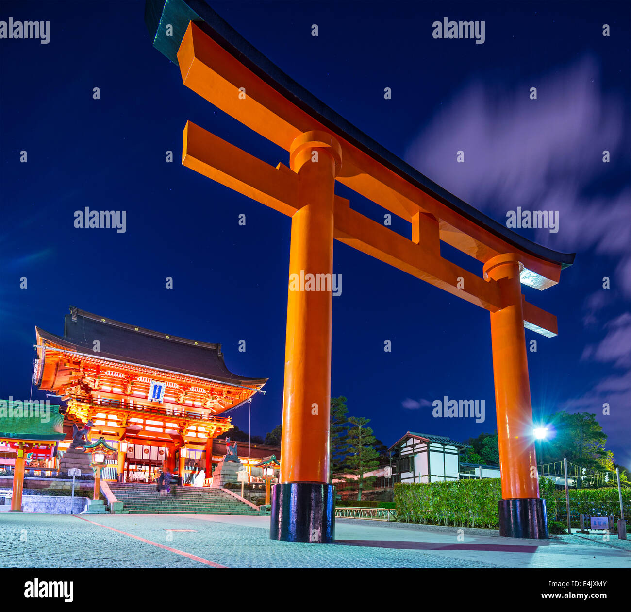 Fushimi Inari Taisha a Kyoto, in Giappone. Foto Stock