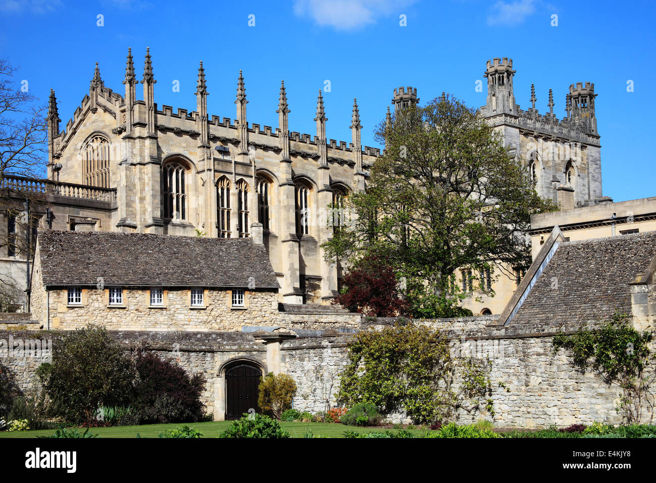 Christ Church College di Oxford University in Oxfordshire fu fondata nel 1521 dal Cardinale Thomas Wolsey Foto Stock