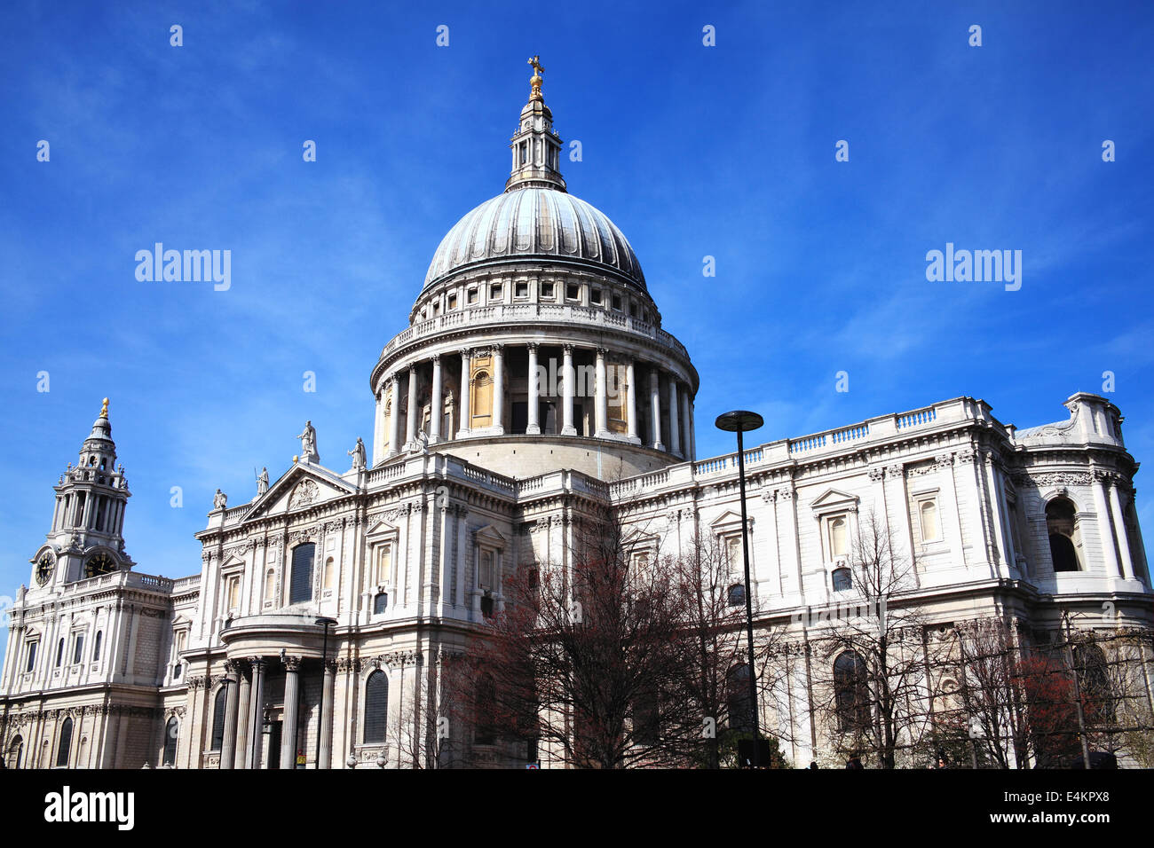 La cattedrale di san Paolo a Londra, Regno Unito, costruita dopo il Grande Incendio di Londra del 1666, Foto Stock