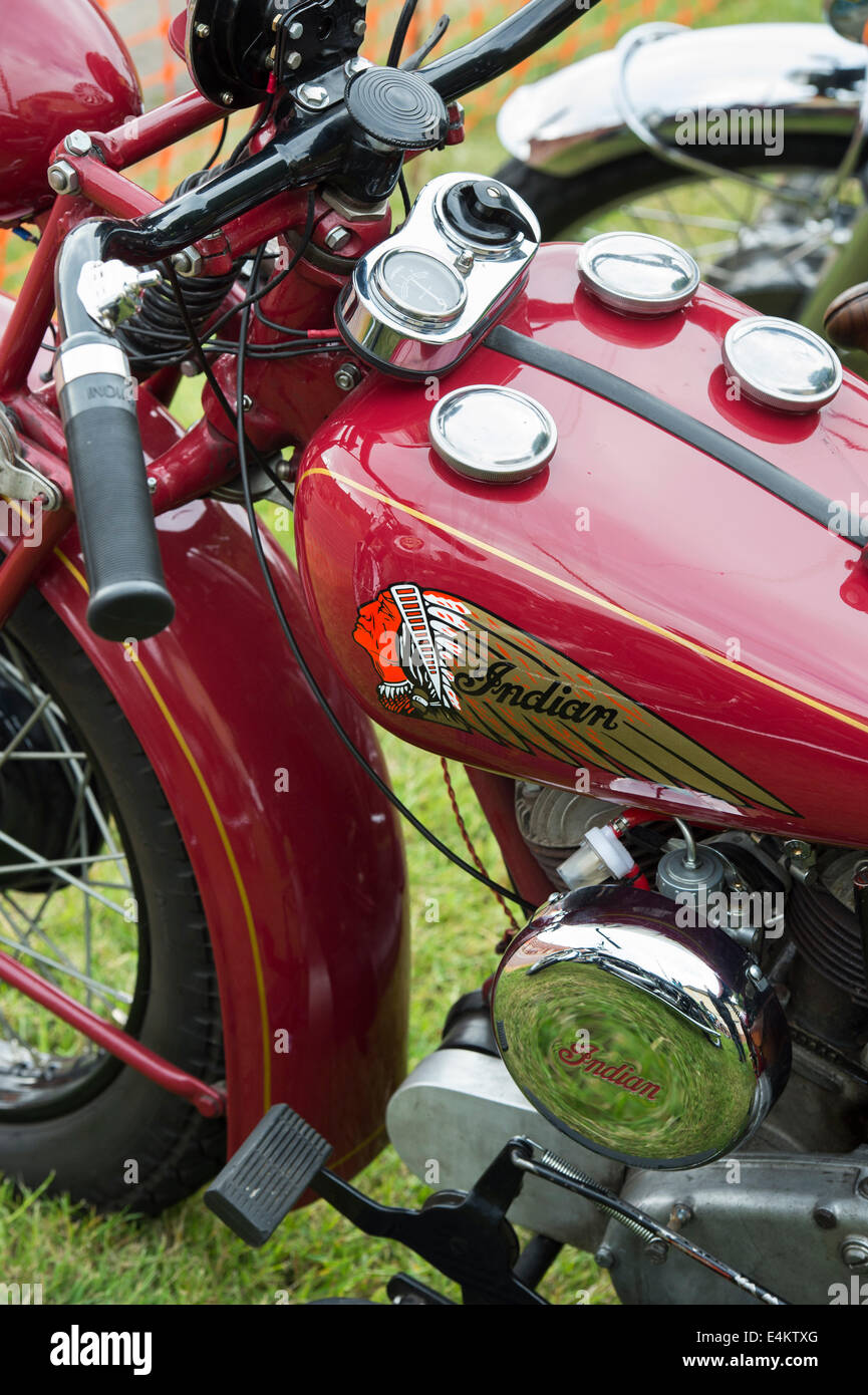 Vintage capo indiano motocicletta. Classic American Motorcycle Foto Stock