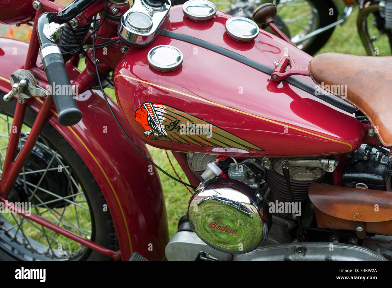 Vintage capo indiano motocicletta. Classic American Motorcycle Foto Stock