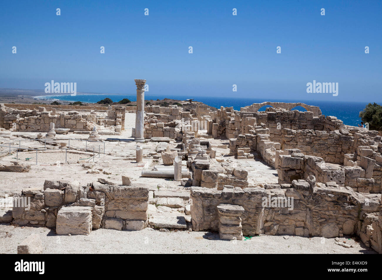 Rovine romane di Kourion, Cipro Foto Stock