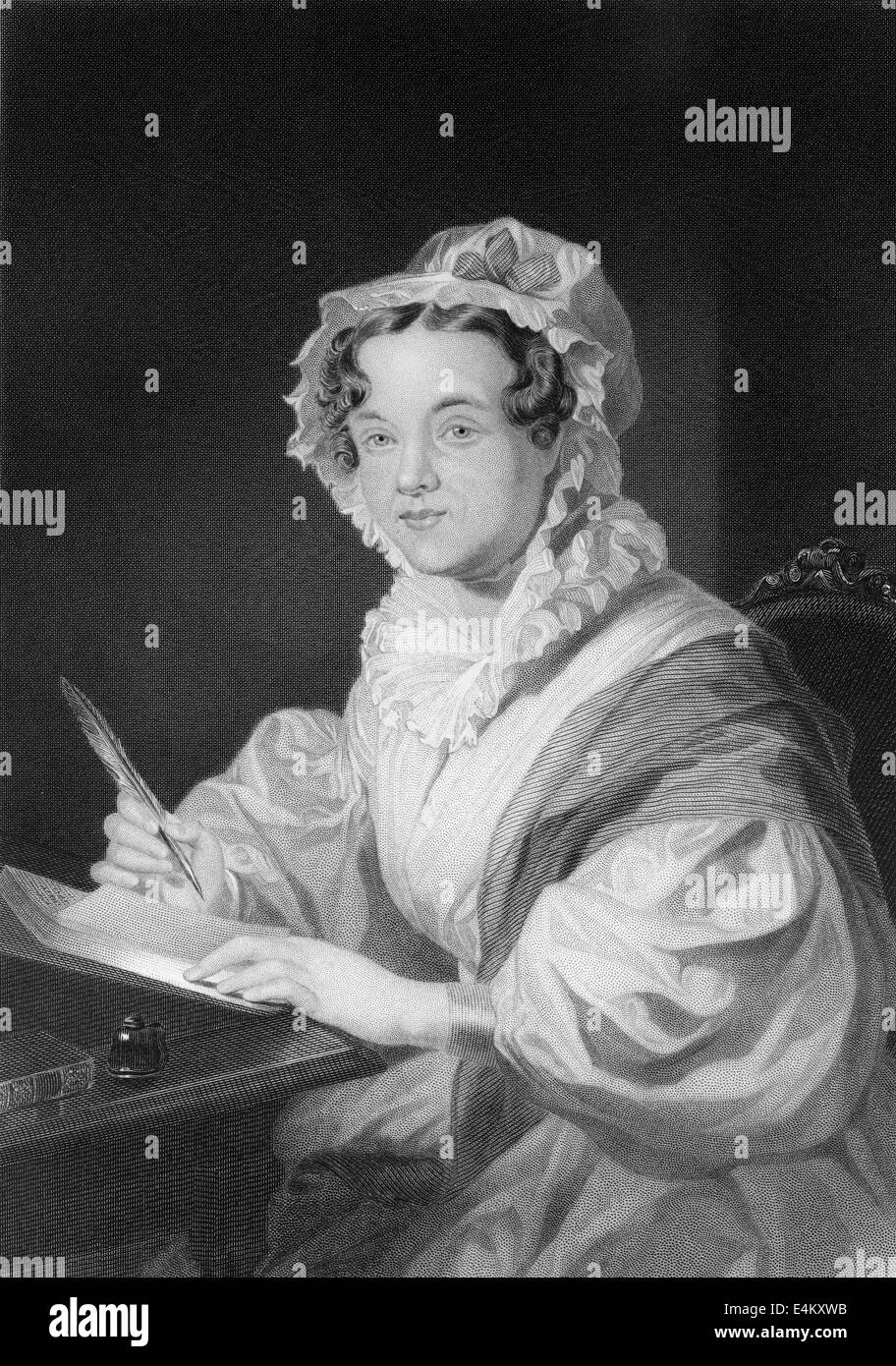 Mary Russell Mitford, 1787 - 1855, un inglese un autore e drammaturgo, Mary Russell Mitford, 1787 - 1855, eine britische Schriftste Foto Stock