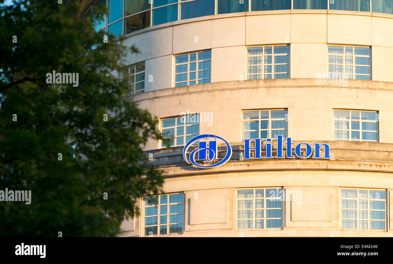L'Hotel Hilton di Cardiff. Foto Stock
