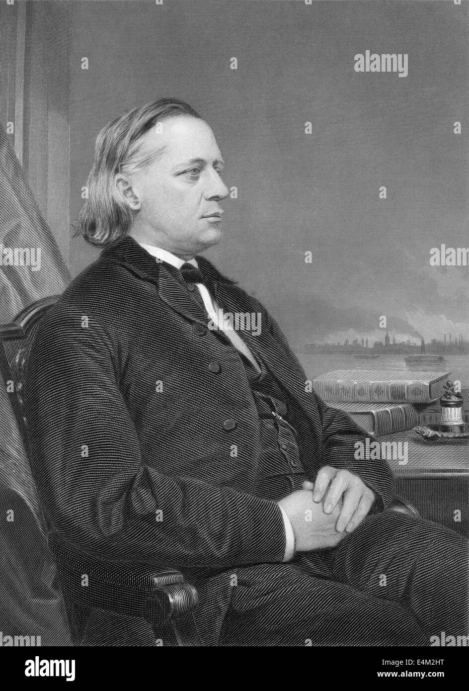 Henry Ward Beecher, 1813 - 1887, un americano Congregationalist prelato, Foto Stock