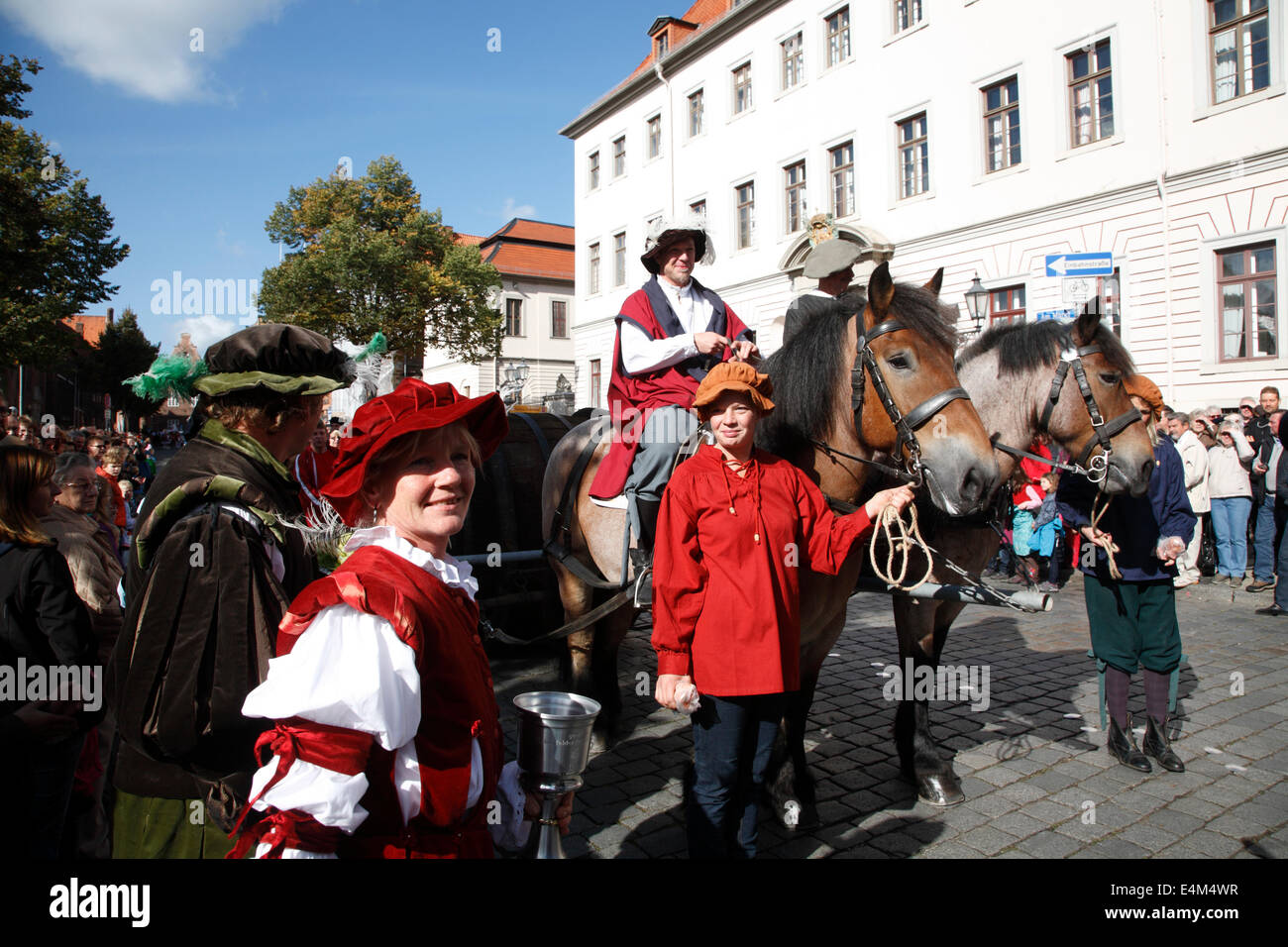 Kopefest parade, Suelfmeister, Lueneburg, Lüneburg, Bassa Sassonia, Germania, Europa Foto Stock