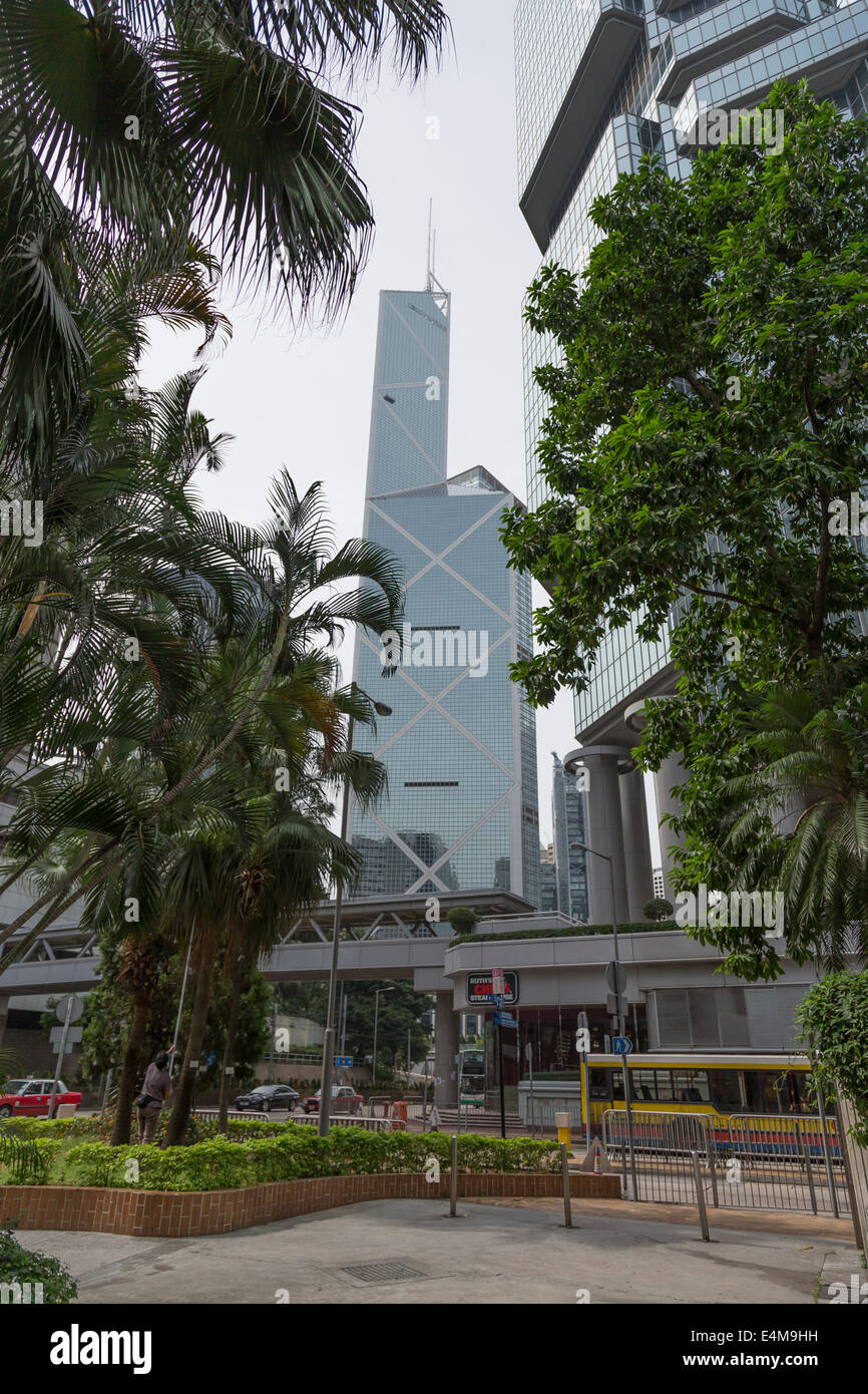 Il distretto centrale di Hong Kong la vista panoramica della cittã Foto Stock