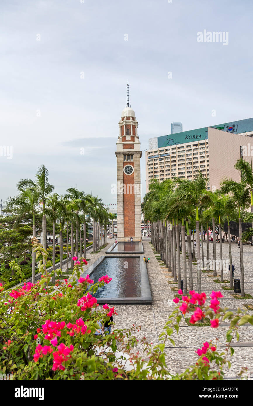 Cina Hong Kong grattacieli strada di città URBAN Foto Stock