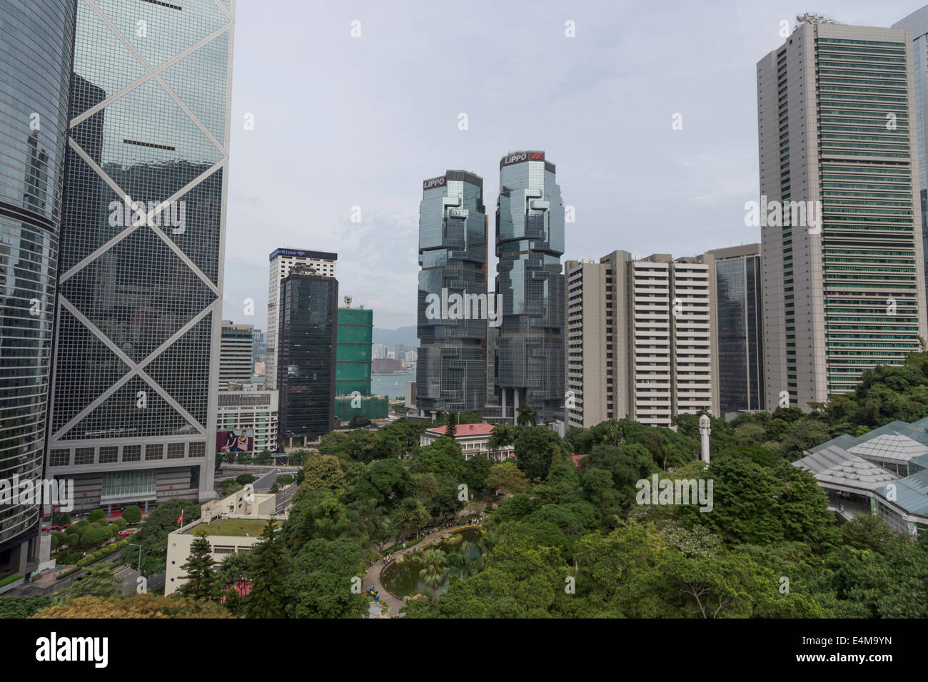 Il distretto centrale di Hong Kong la vista panoramica della cittã Foto Stock
