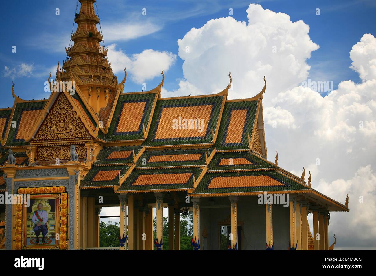 Tempio di Phnom Penh Cambogia Foto Stock