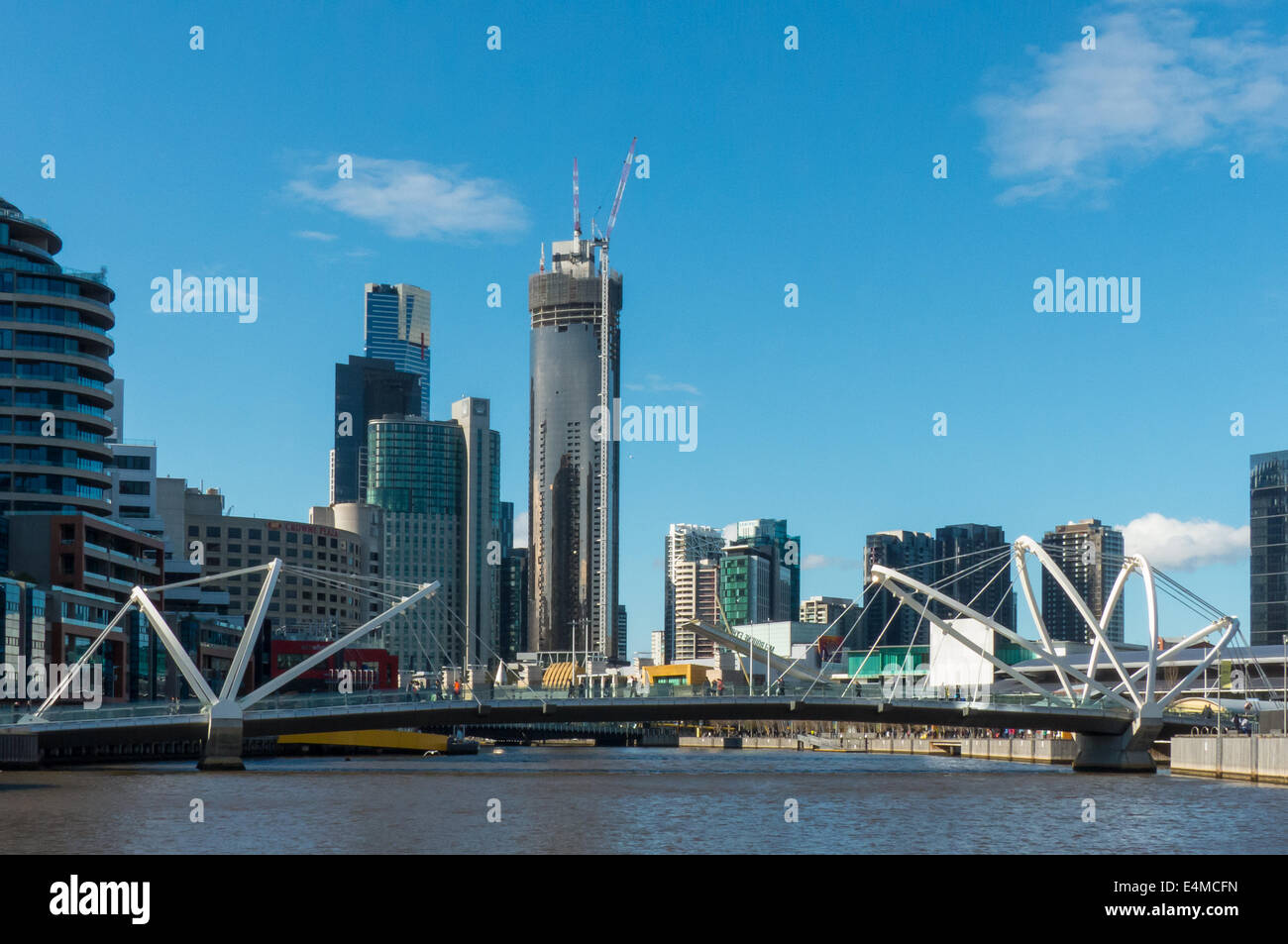 Sul Fiume Yarra, Melbourne, Victoria, Australia Foto Stock