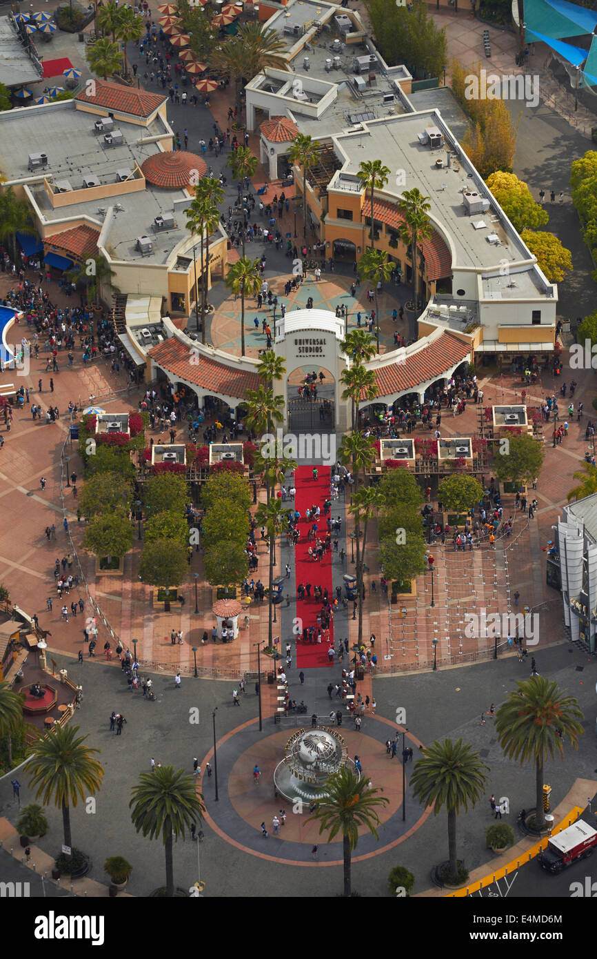 Universal Studios, Hollywood, Los Angeles, California, Stati Uniti d'America - aerial Foto Stock