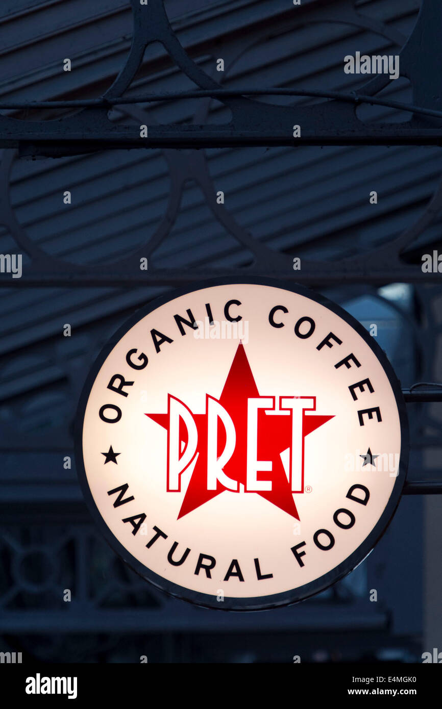 Pret a Manger segno dello store Foto Stock