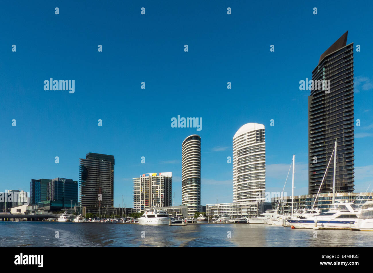 Yarra Riverside Apartments, Melbourne, Victoria, Australia Foto Stock