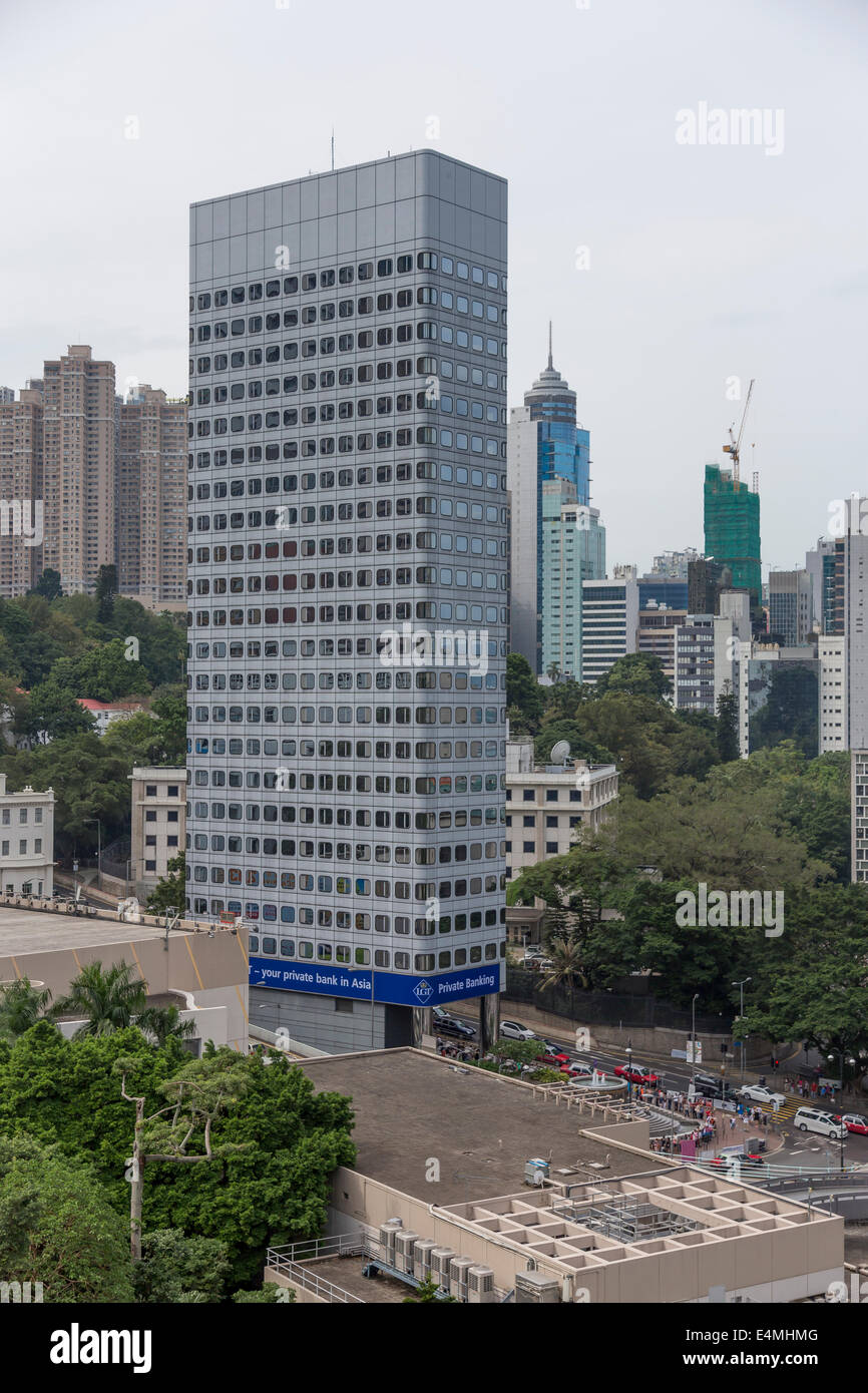 Cina Hong Kong grattacieli. vista città skyline Foto Stock